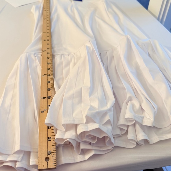 New ADDISON BAY Green Pique Performance Pleated Augusta Tennis Dress Sz LG $168 - Picture 7 of 7